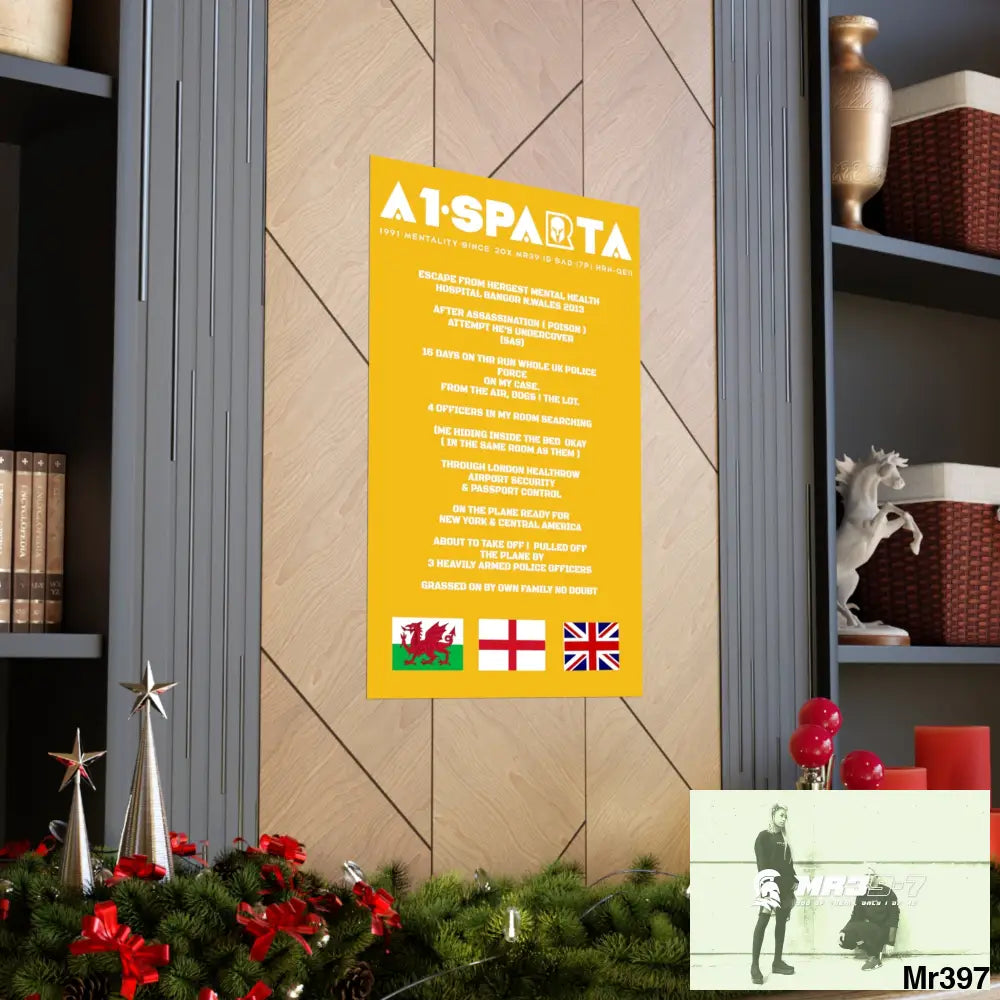 A1-Sparta Escape from Hergest MH Hospital 2013 Matte Vertical Posters Poster