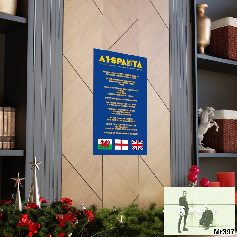 A1-Sparta Escape from Hergest MH Hospital 2013 Matte Vertical Posters Poster