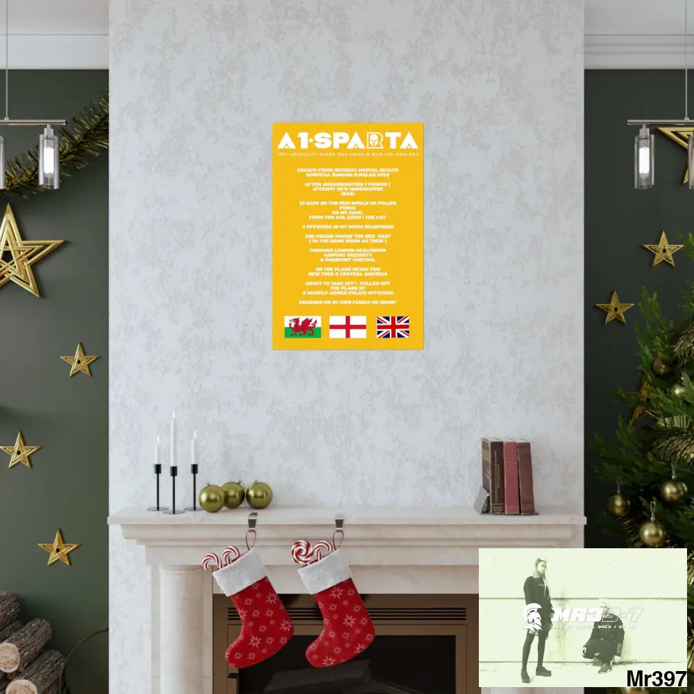 A1-Sparta Escape from Hergest MH Hospital 2013 Matte Vertical Posters Poster
