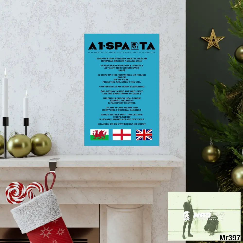 A1-Sparta Escape from Hergest MH Hospital 2013 Matte Vertical Posters Poster