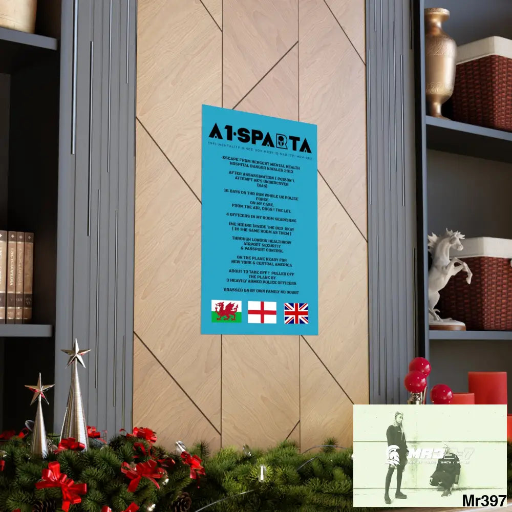 A1-Sparta Escape from Hergest MH Hospital 2013 Matte Vertical Posters Poster