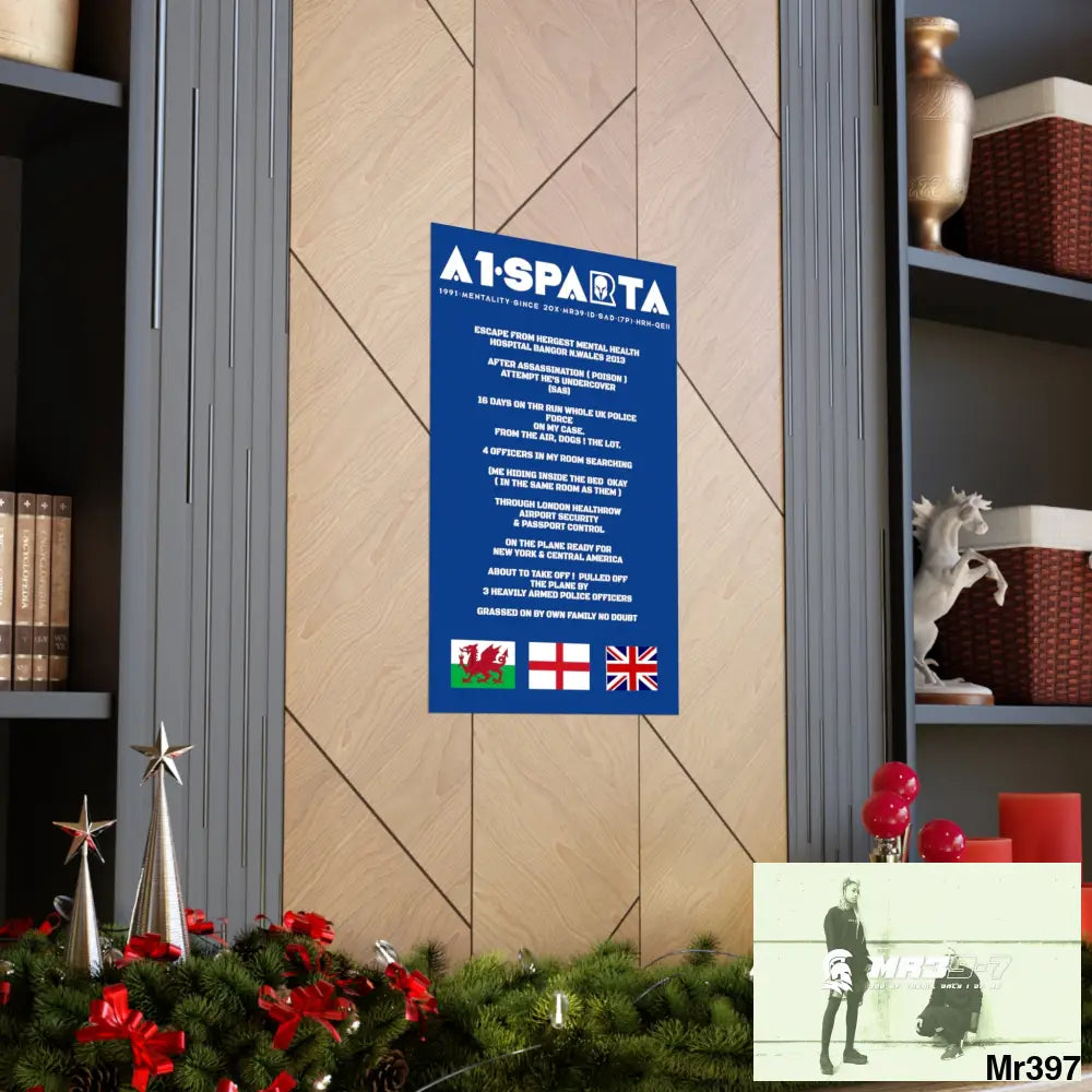 A1-Sparta Escape from Hergest MH Hospital 2013 Matte Vertical Posters Poster