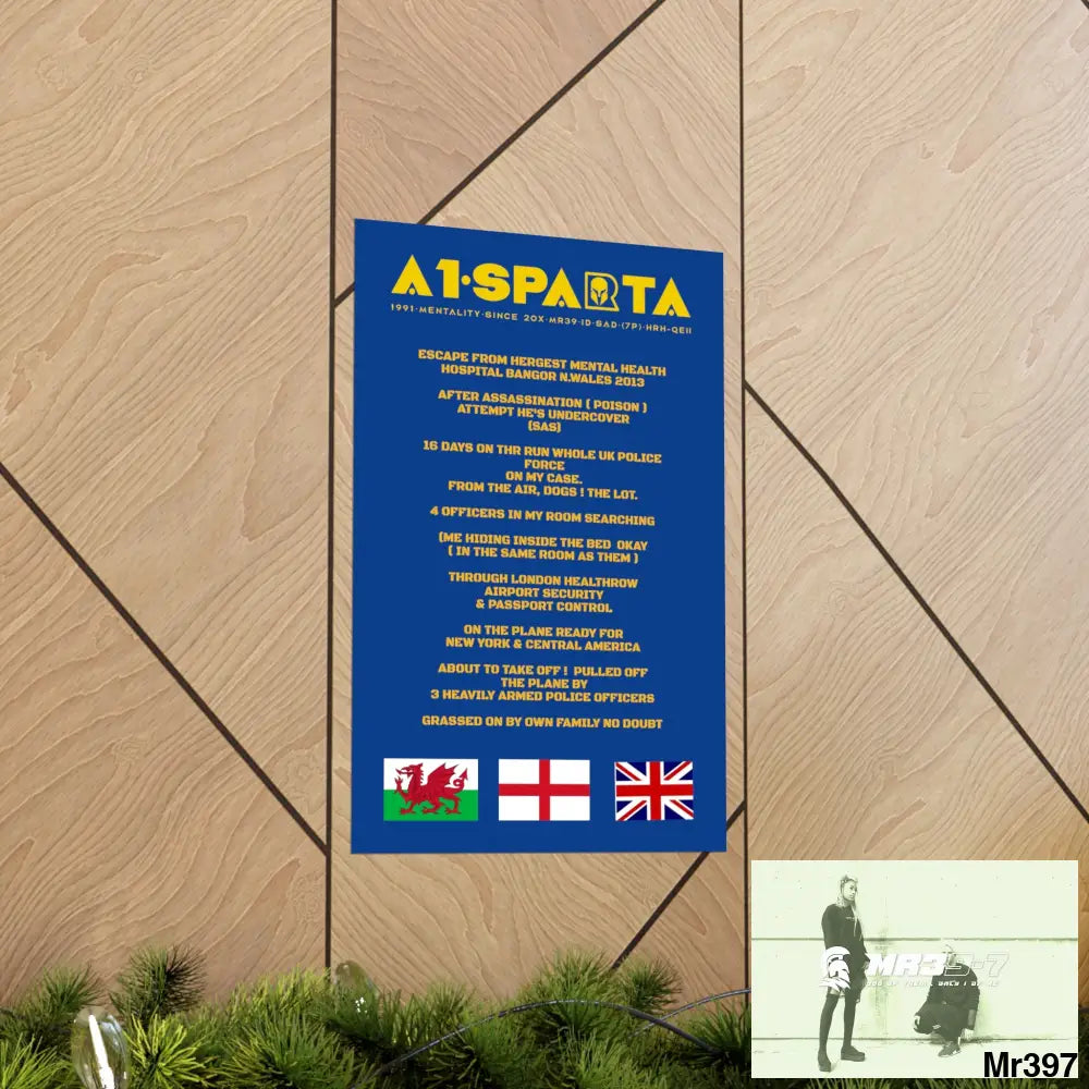 A1-Sparta Escape from Hergest MH Hospital 2013 Matte Vertical Posters Poster