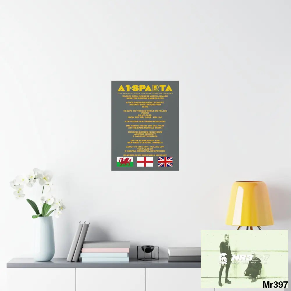 A1-Sparta Escape from Hergest MH Hospital 2013 Matte Vertical Posters Poster
