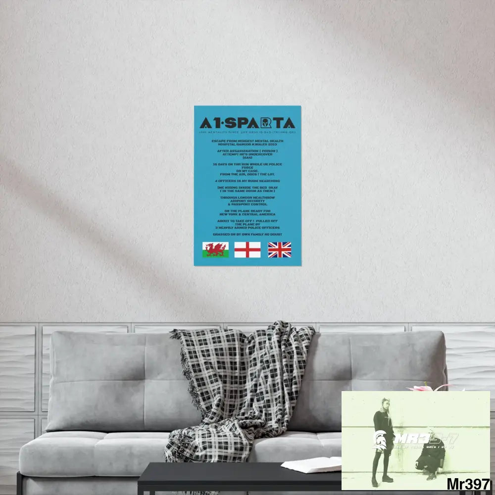 A1-Sparta Escape from Hergest MH Hospital 2013 Matte Vertical Posters Poster