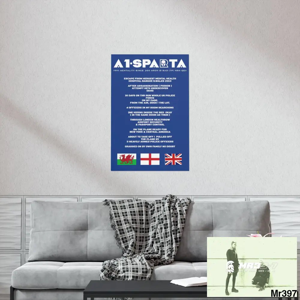 A1-Sparta Escape from Hergest MH Hospital 2013 Matte Vertical Posters Poster