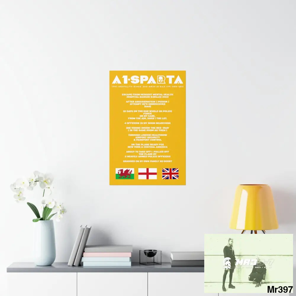 A1-Sparta Escape from Hergest MH Hospital 2013 Matte Vertical Posters Poster