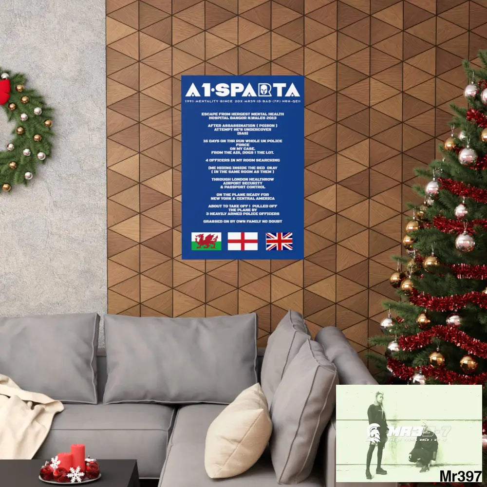 A1-Sparta Escape from Hergest MH Hospital 2013 Matte Vertical Posters Poster