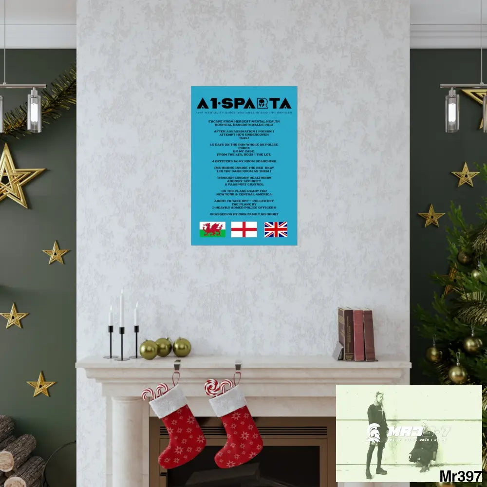 A1-Sparta Escape from Hergest MH Hospital 2013 Matte Vertical Posters Poster
