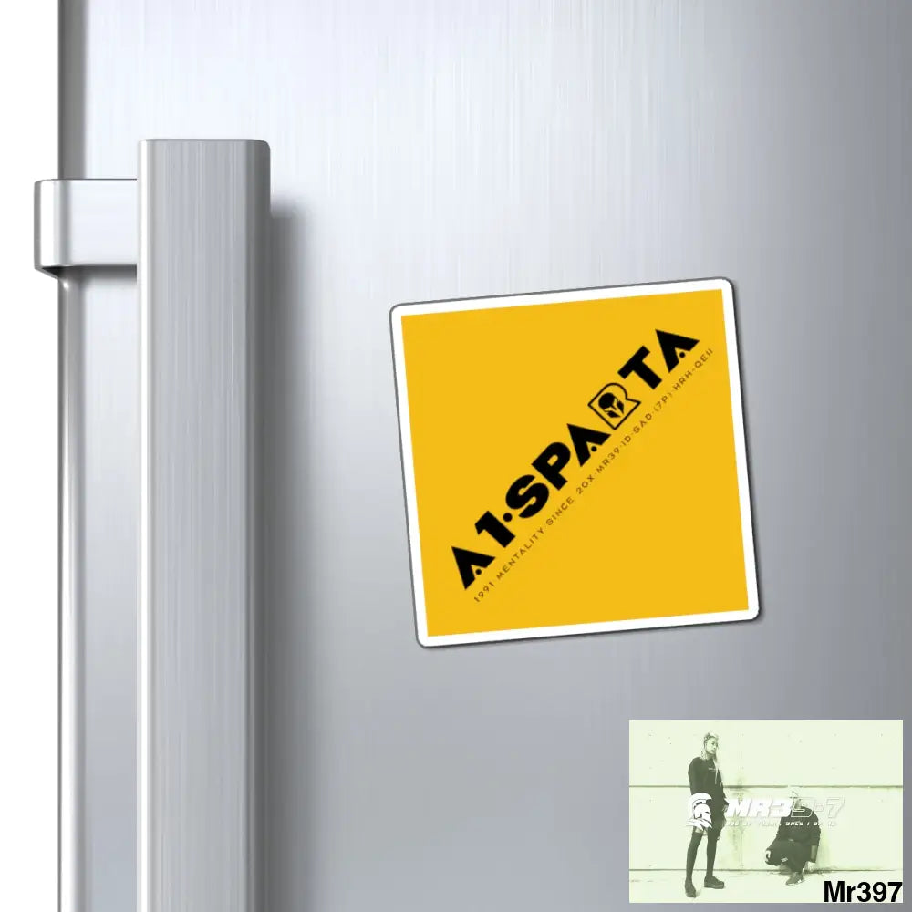 A1-Sparta Fridge Magnet 3’’ × 3’’ Paper products