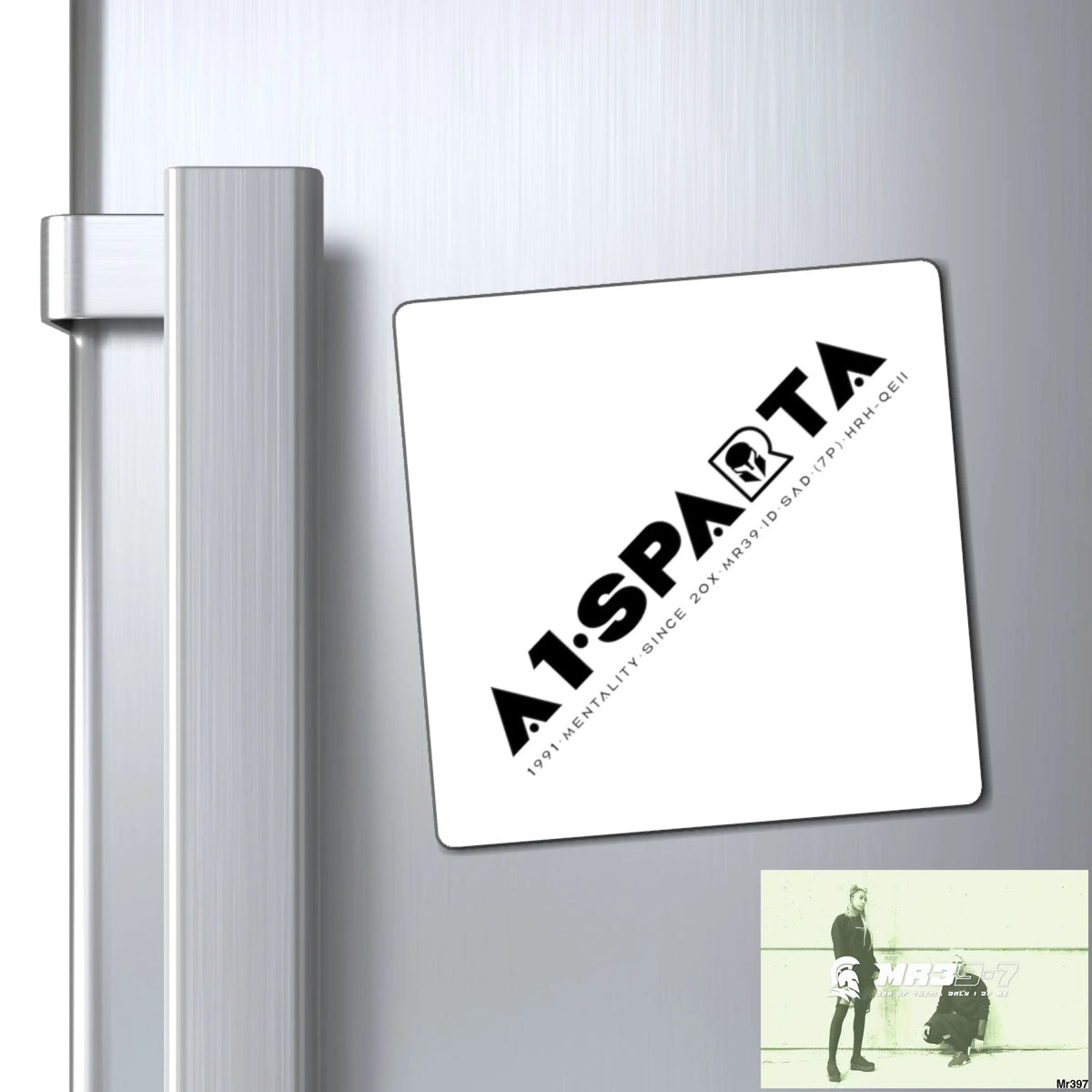 A1-Sparta Fridge Magnet 4’’ × 4’’ Paper products