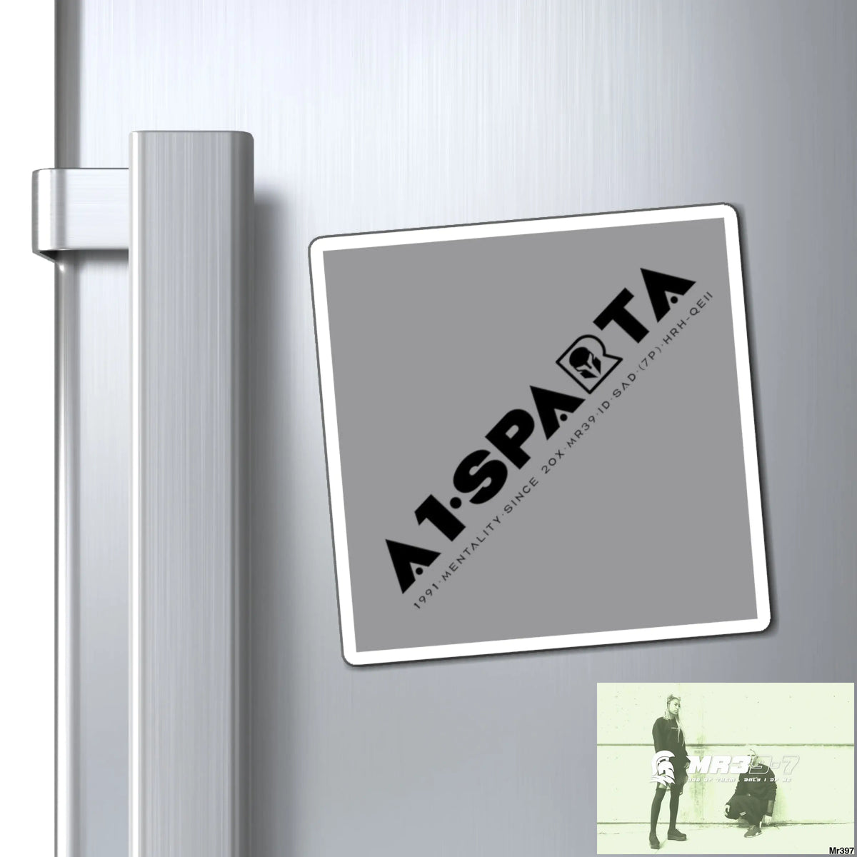 A1-Sparta Fridge Magnet 4’’ × 4’’ Paper products