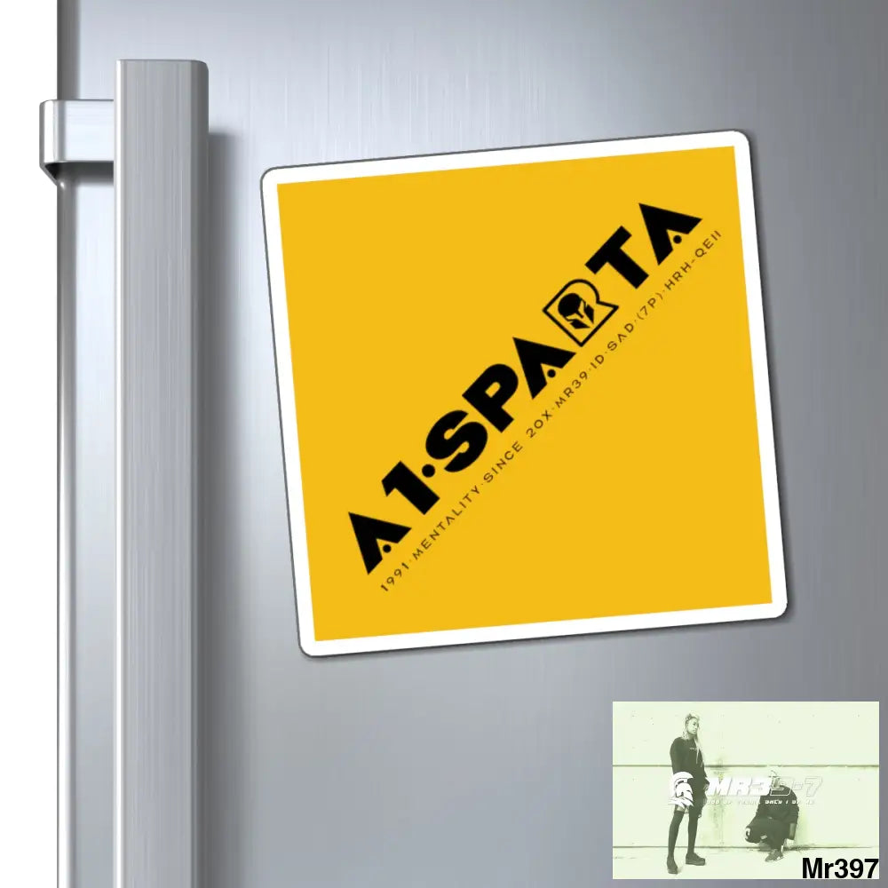 A1-Sparta Fridge Magnet 6’’ × 6’’ Paper products