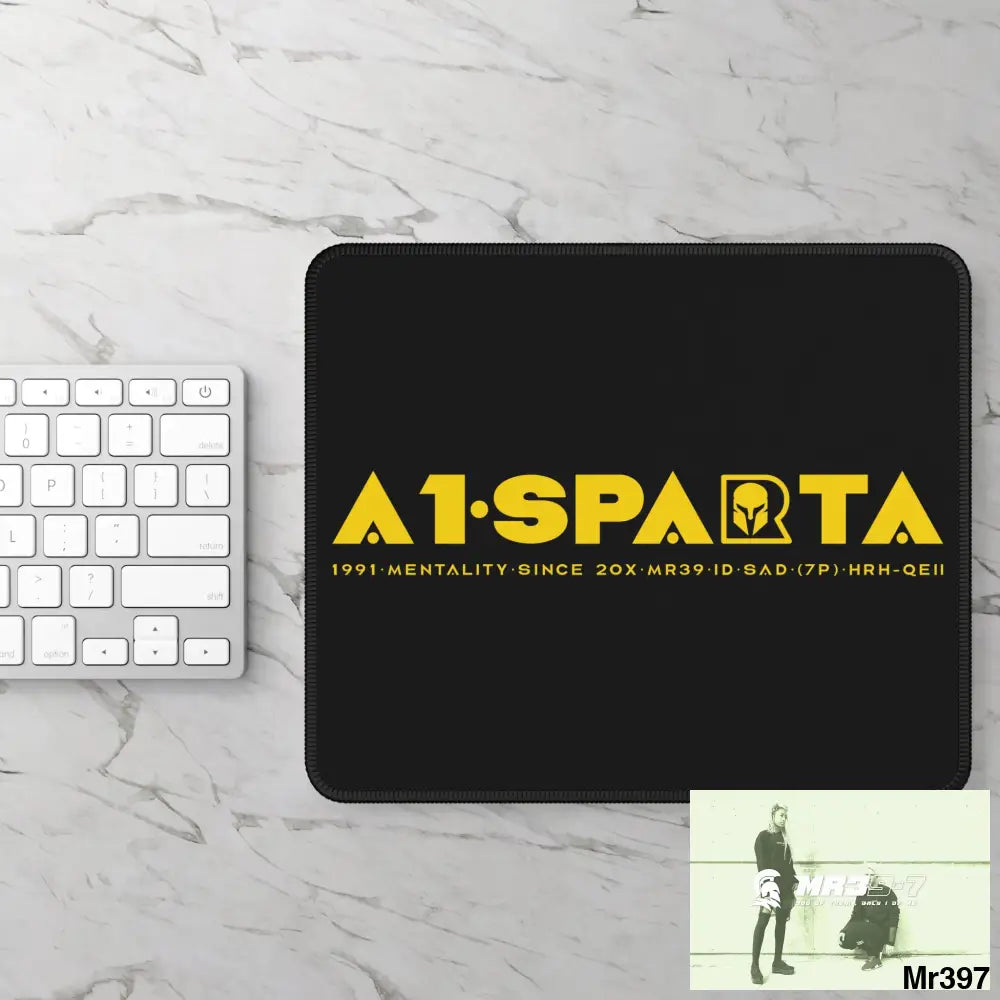 A1.Sparta Gaming Mouse Pad Rectangle / 9’’ × 7’’ Home Decor