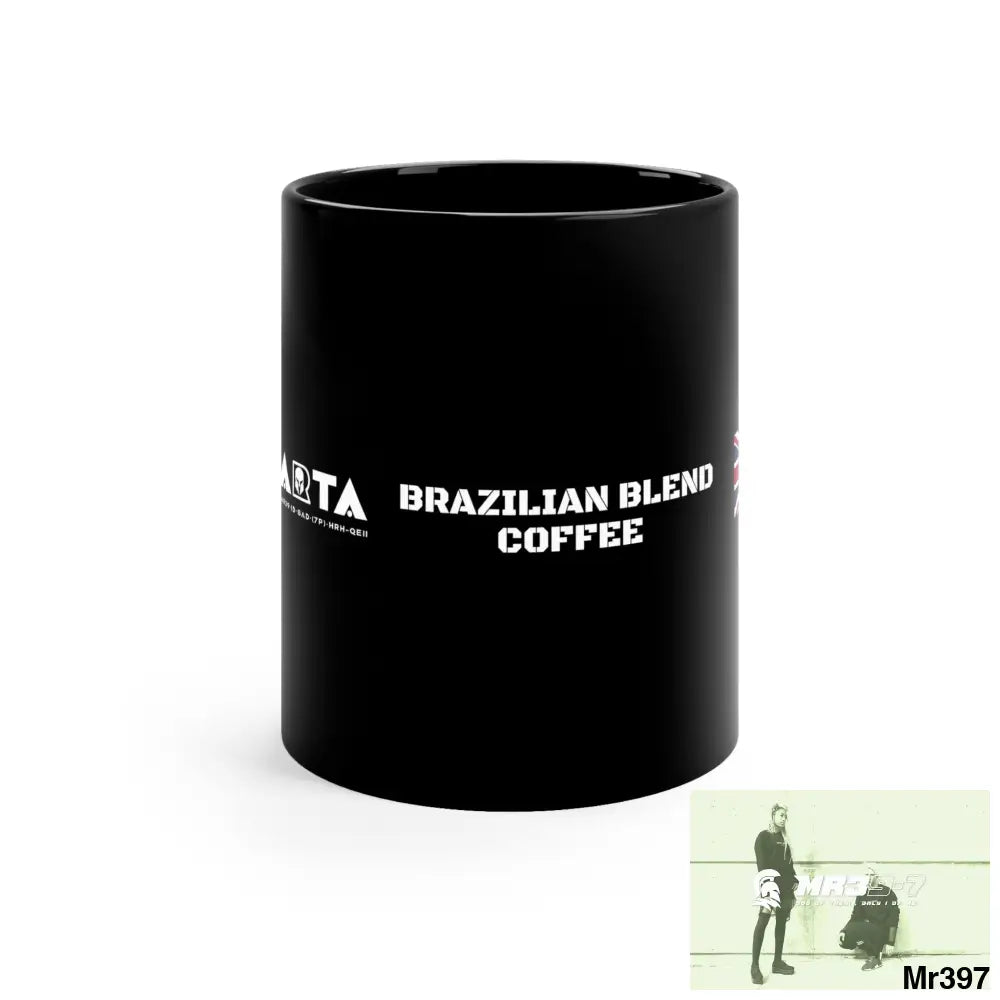 A1•Sparta GBR Brazilian Blend Coffee 11oz Black Mug 11oz Mug