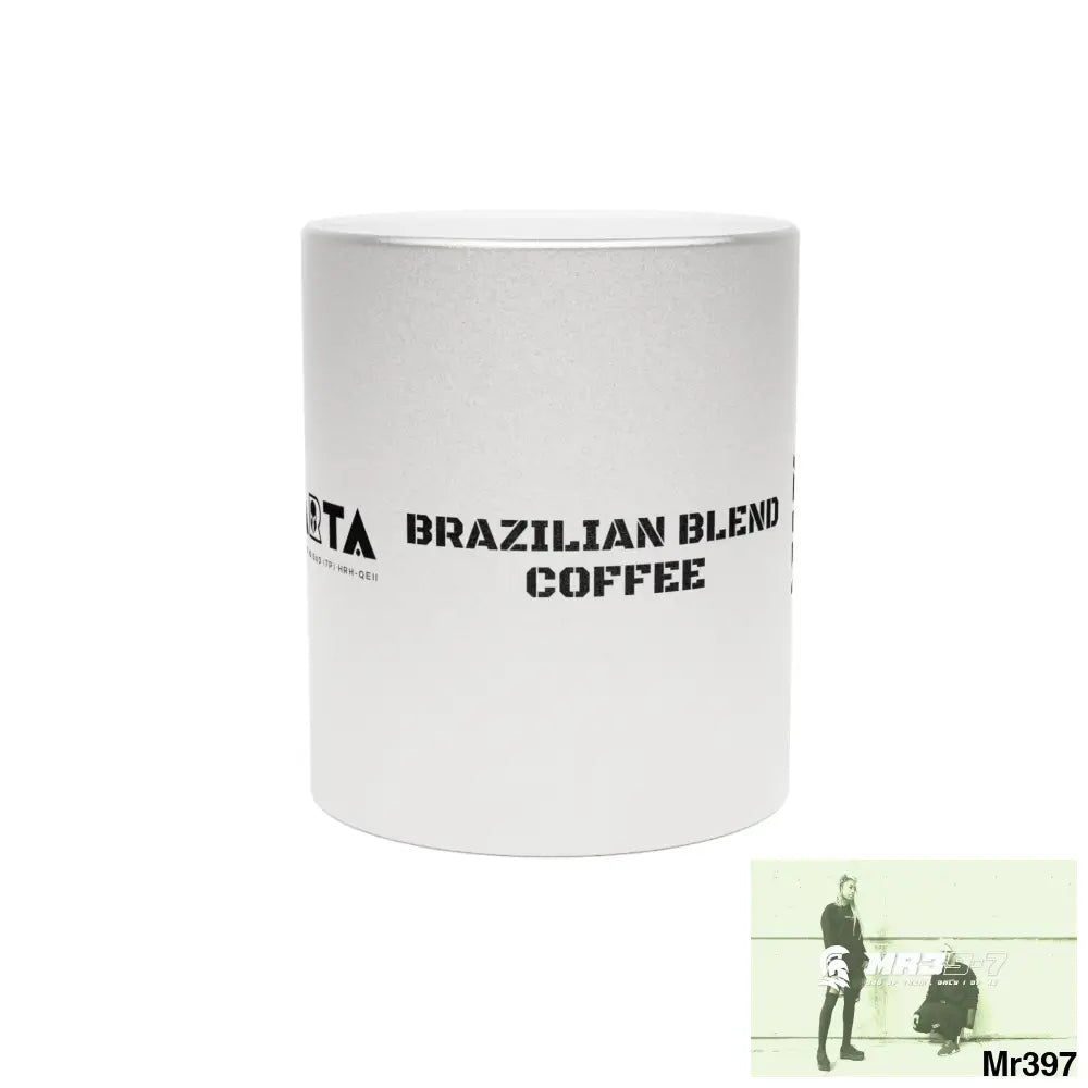 A1•Sparta GBR Brazilian Coffee blend Metallic Mug (Silver\Gold) 11oz / Silver Mug