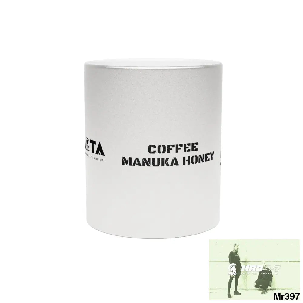 A1•Sparta GBR Coffee Manuka Honey Metallic Mug (Silver\Gold) 11oz / Silver Mug