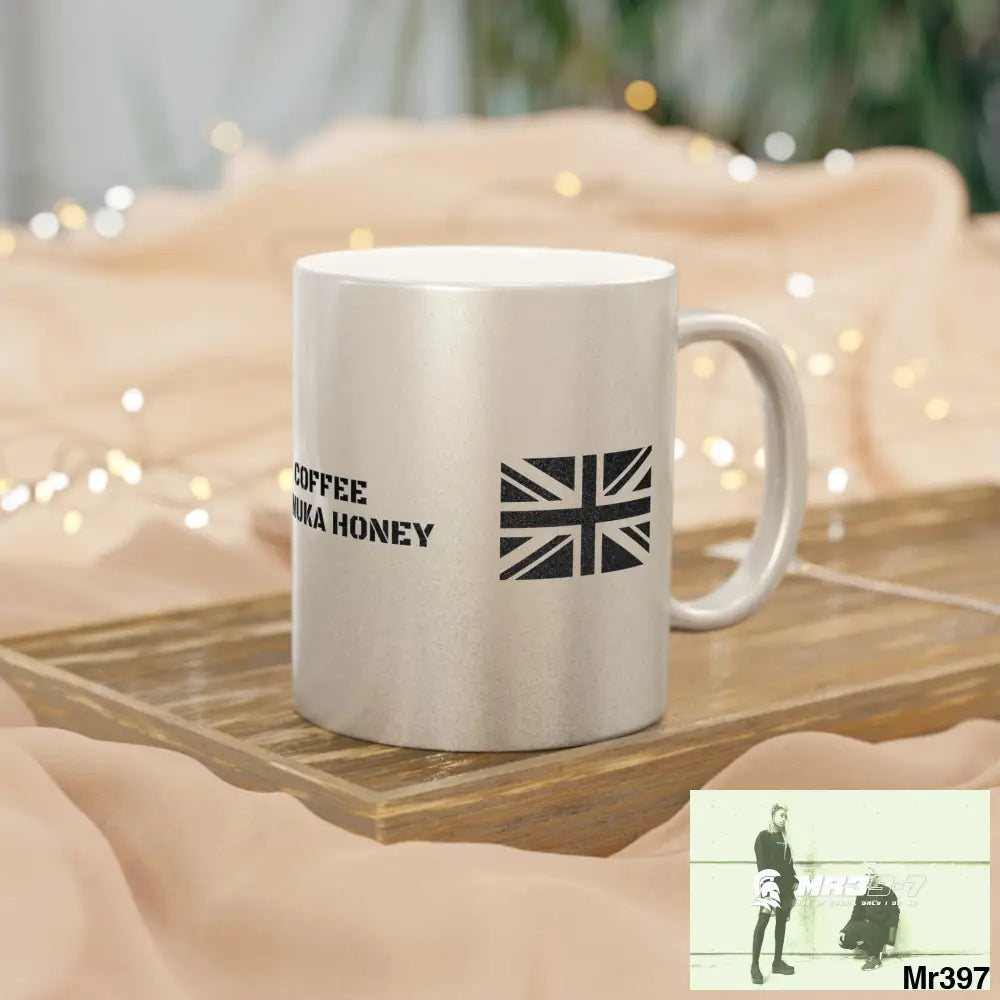 A1•Sparta GBR Coffee Manuka Honey Metallic Mug (Silver\Gold) Mug