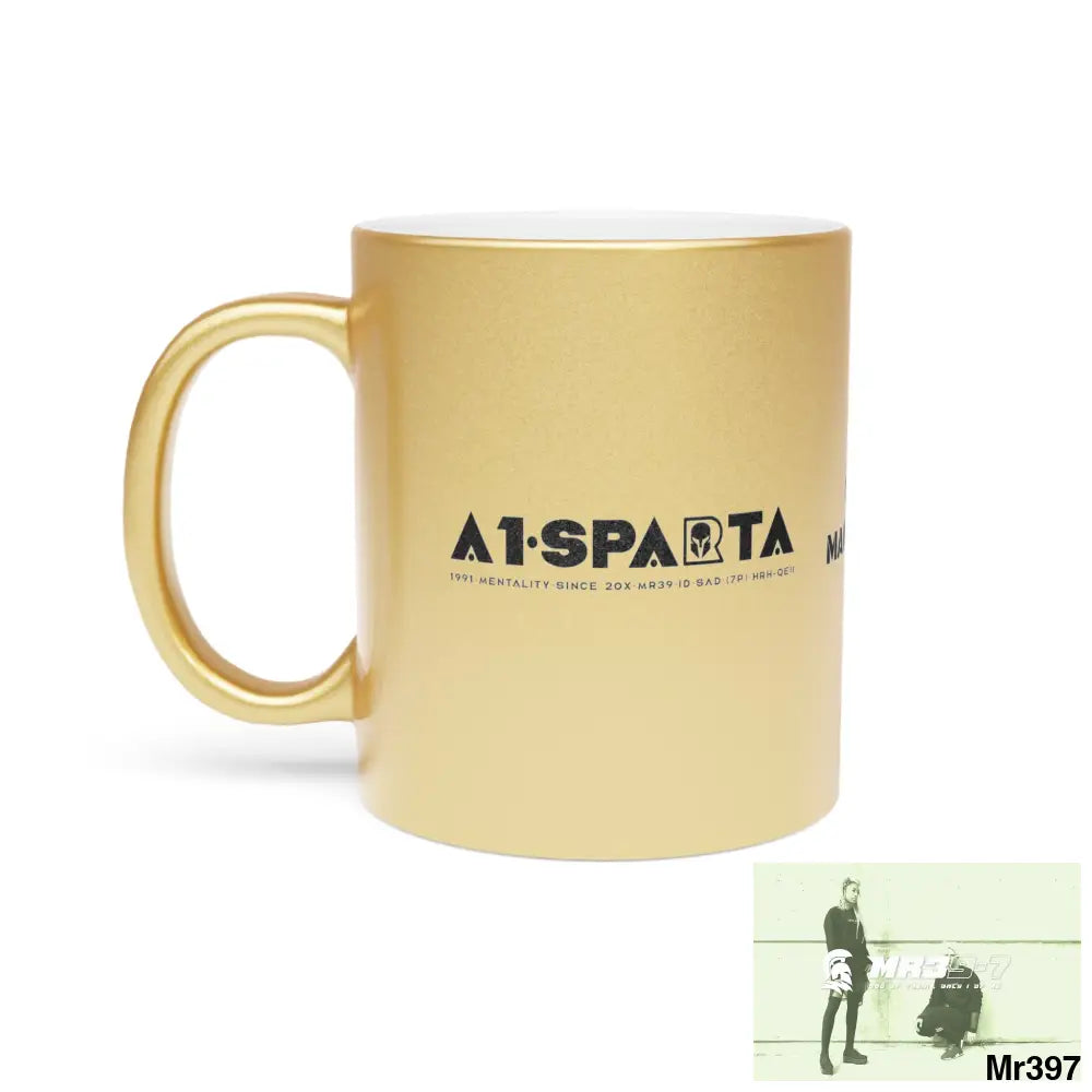 A1•Sparta GBR Coffee Manuka Honey Metallic Mug (Silver\Gold) Mug