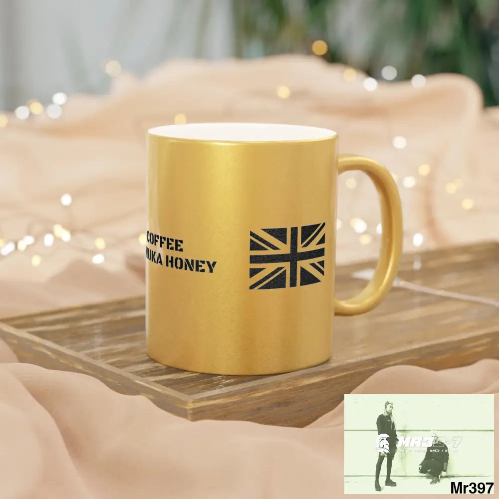 A1•Sparta GBR Coffee Manuka Honey Metallic Mug (Silver\Gold) Mug