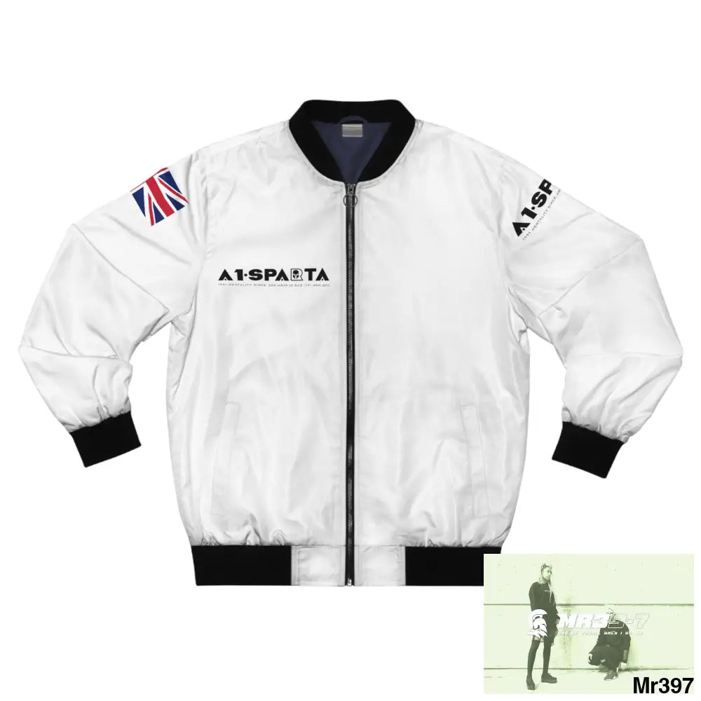 A1•Sparta GBR Gothic Skull with Wings and Roses Men’s Bomber Jacket (AOP) XS All Over Prints