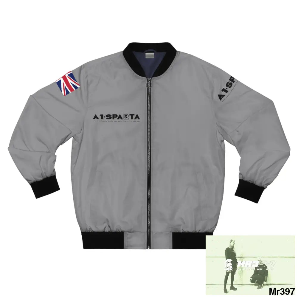 A1•Sparta GBR Gothic Skull with Wings and Roses Men’s Bomber Jacket (AOP) XS All Over Prints