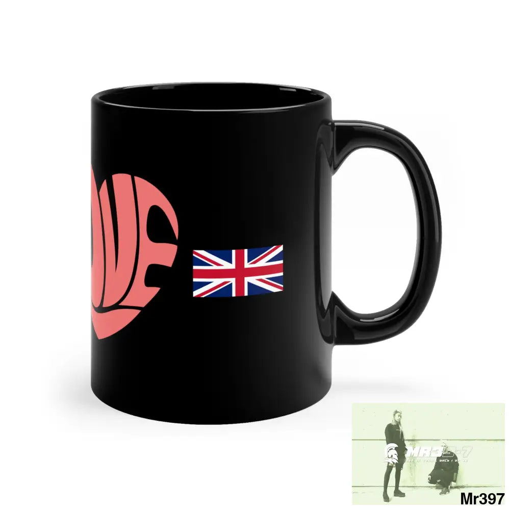 A1•Sparta GBR Love 11oz Black Mug 11oz Mug