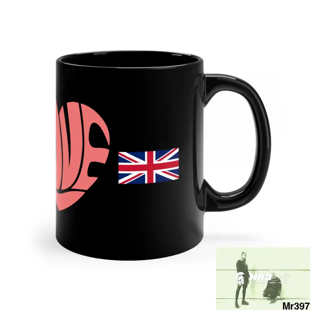 A1•Sparta GBR Love 11oz Black Mug 11oz Mug