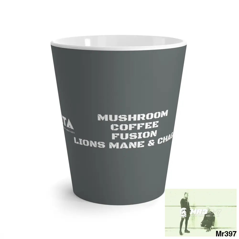 A1•Sparta GBR Mushroom Coffee Fusion Lions Mane & chaga Latte Mug 12 oz 12oz Mug