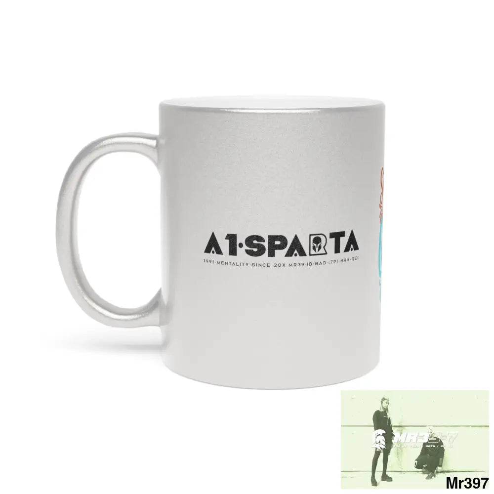 A1•Sparta GBR Tactical Sunshine & Coffee Metallic Mug (Silver\Gold) Mug