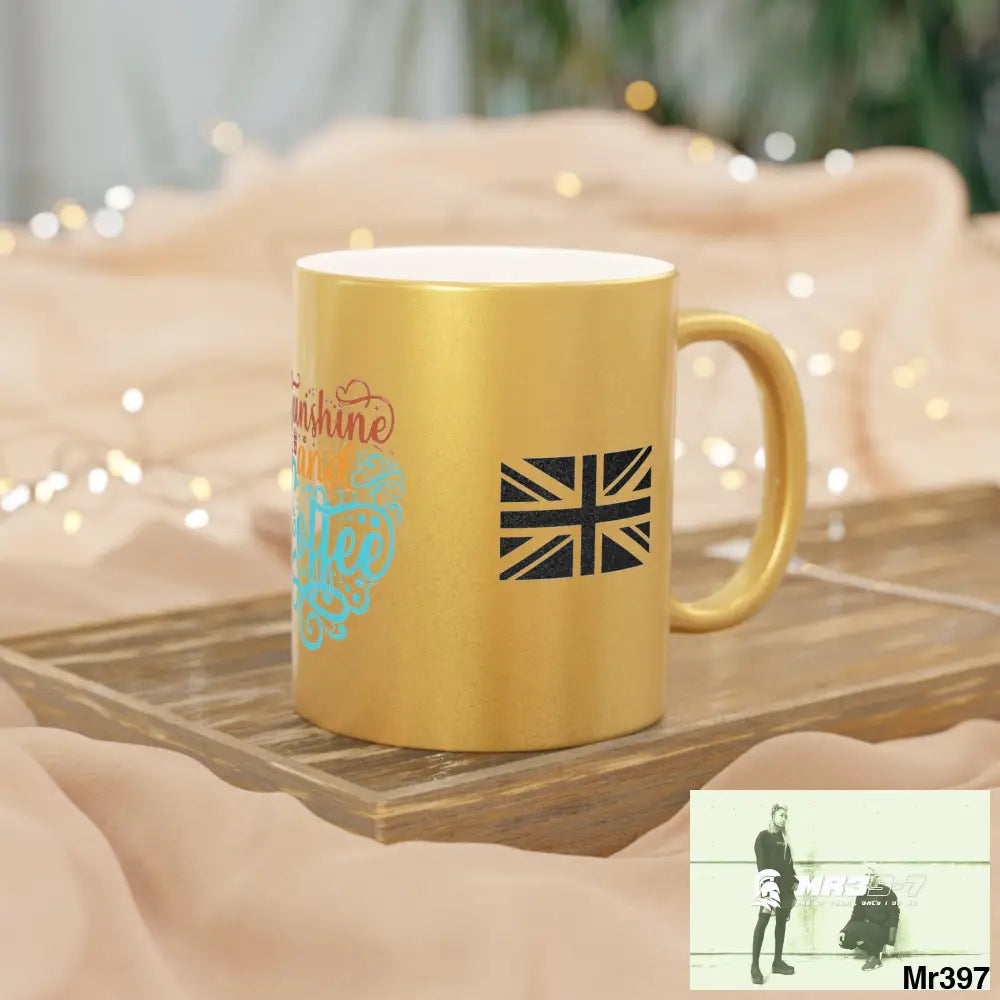 A1•Sparta GBR Tactical Sunshine & Coffee Metallic Mug (Silver\Gold) Mug
