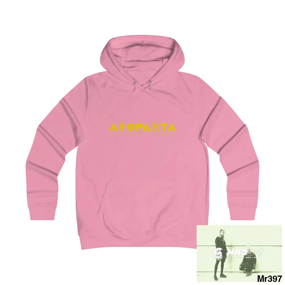 A1- Sparta Girlie College Hoodie S / Candyfloss Pink Hoodie
