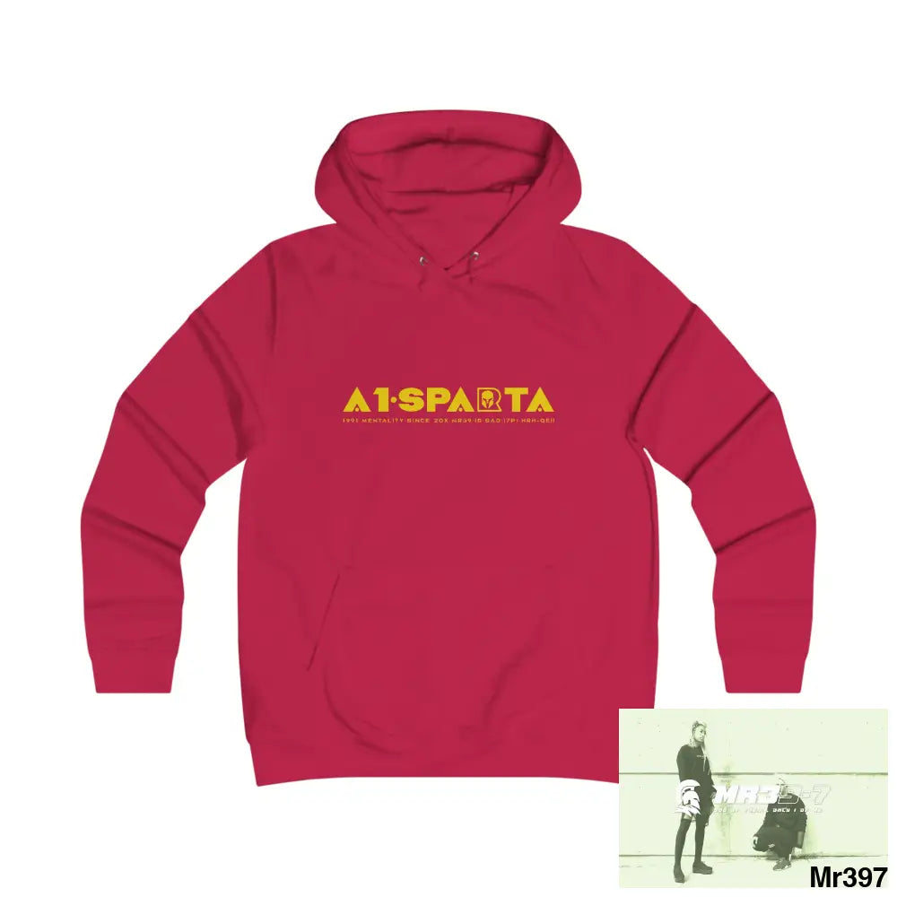 A1- Sparta Girlie College Hoodie S / Fire Red Hoodie