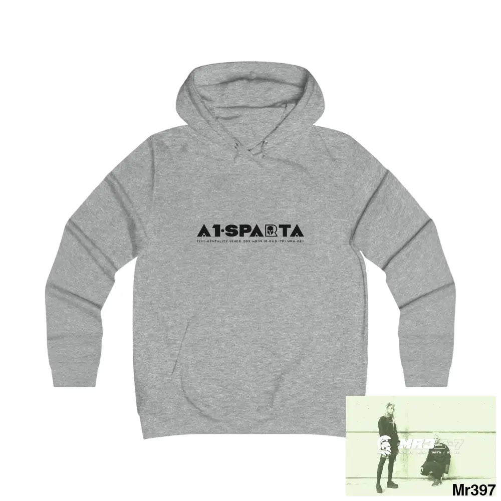 A1- Sparta Girlie College Hoodie S / Heather Grey Hoodie