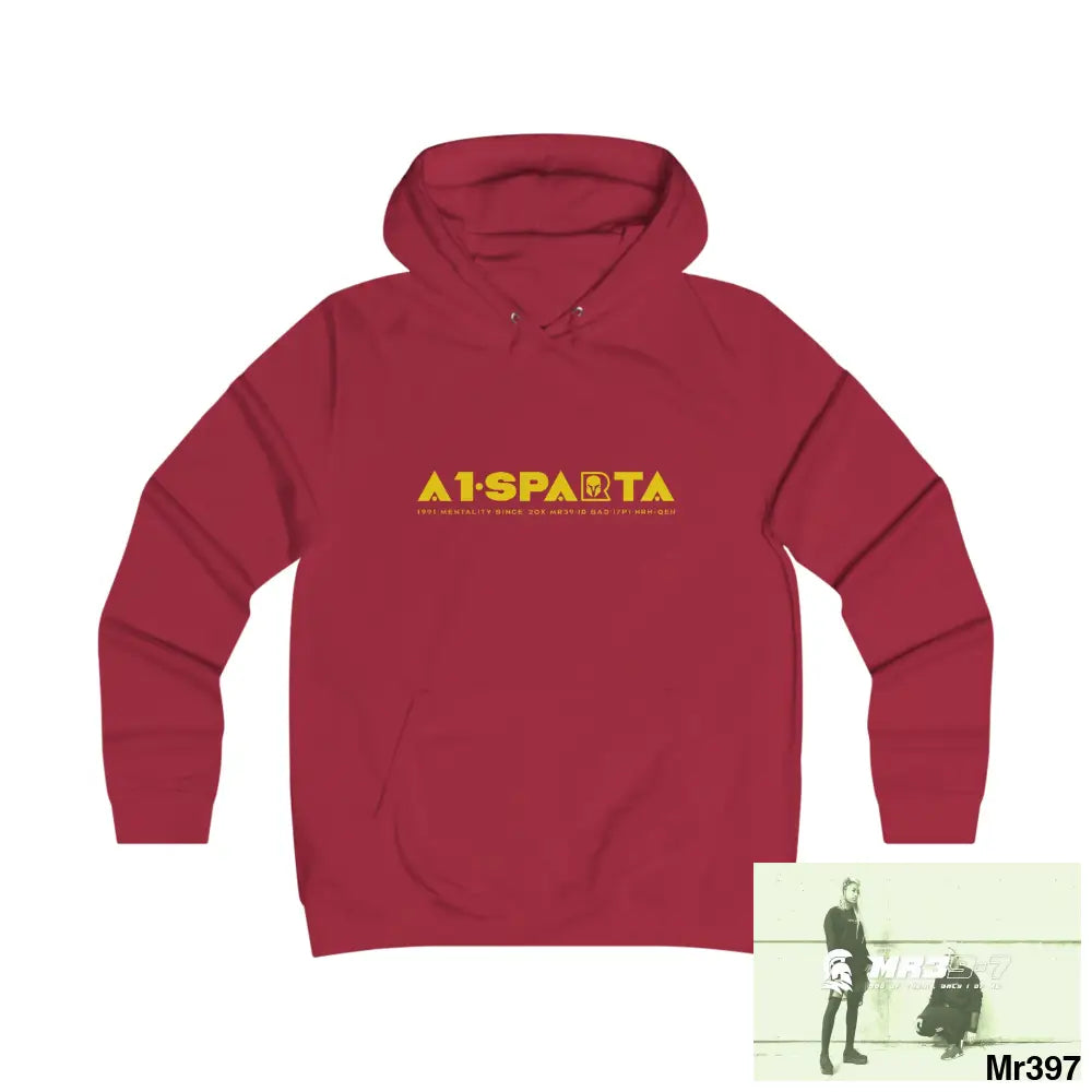 A1- Sparta Girlie College Hoodie S / Red Hot Chilli Hoodie