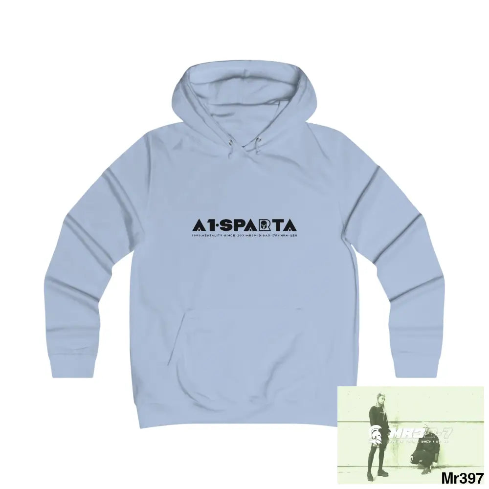 A1- Sparta Girlie College Hoodie S / Sky Blue Hoodie