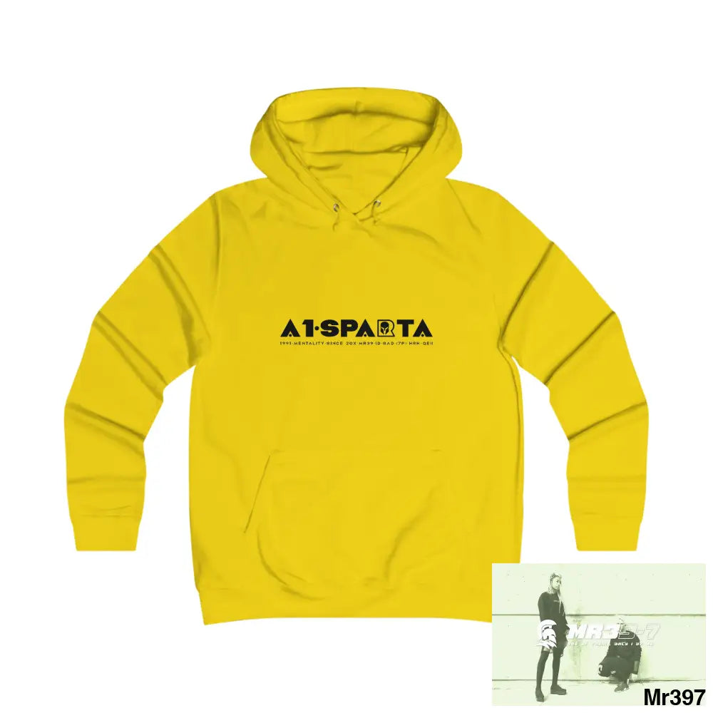 A1- Sparta Girlie College Hoodie S / Sun Yellow Hoodie