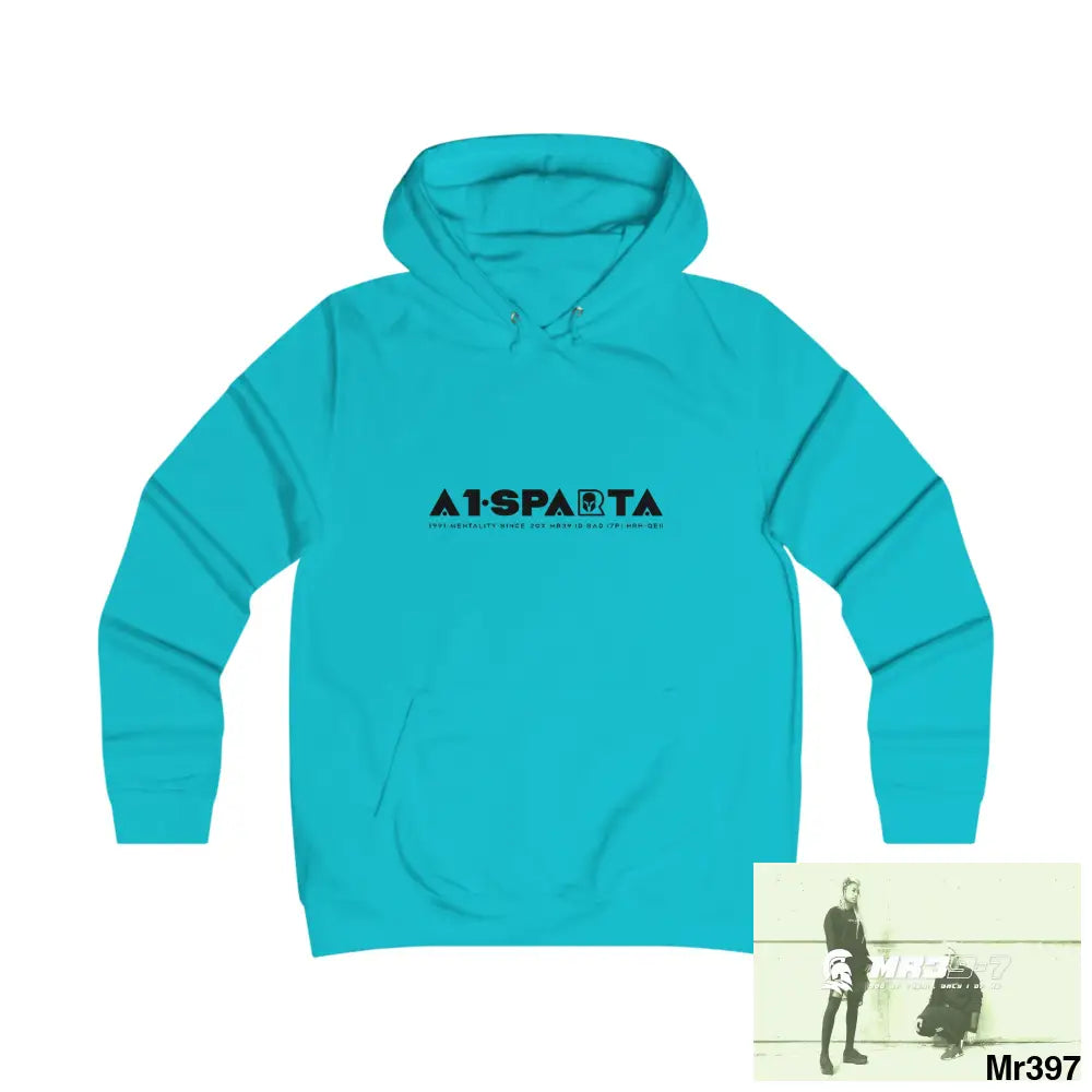 A1- Sparta Girlie College Hoodie S / Turquoise Surf Hoodie