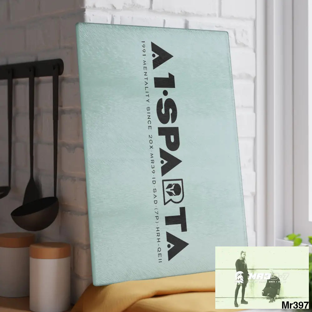 A1- Sparta Glass Cutting Board 11’’ x 15’’ / Rectangle Home Decor