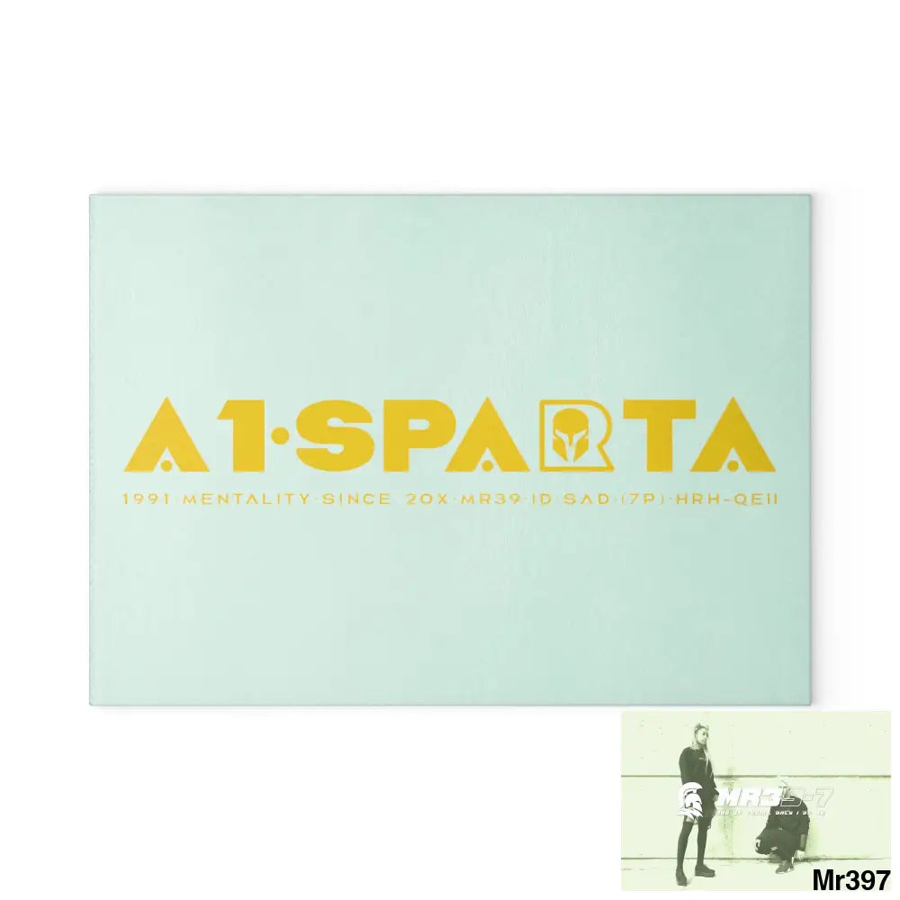 A1-Sparta Glass Cutting Board 8’’ x 11’’ / Rectangle Home Decor
