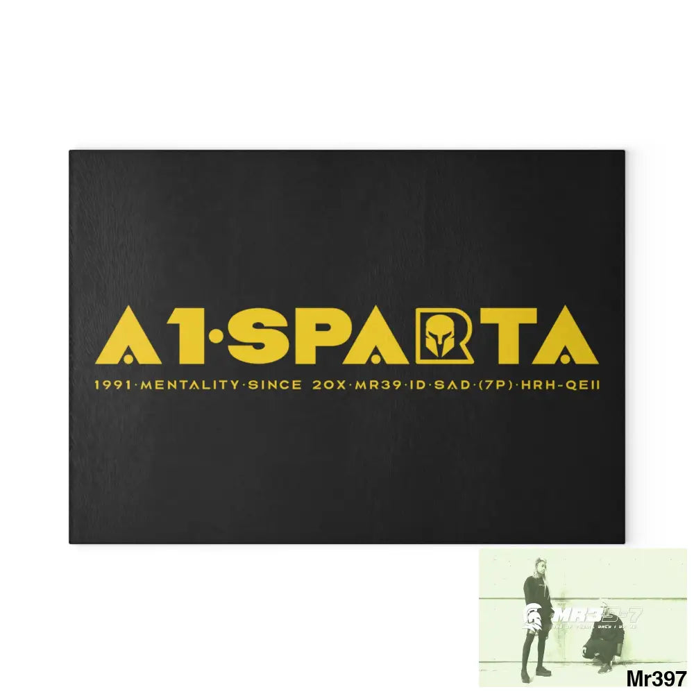 A1-Sparta Glass Cutting Board 8’’ x 11’’ / Rectangle Home Decor