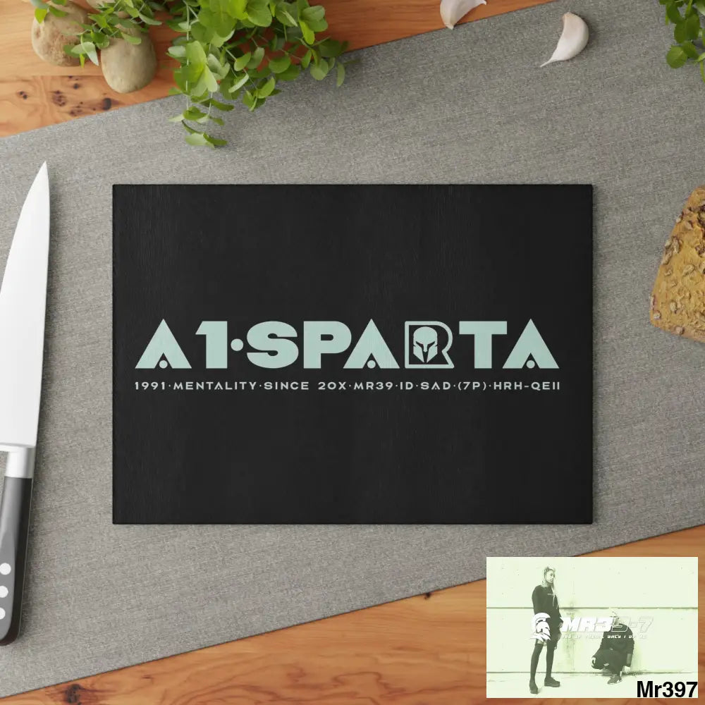 A1- Sparta Glass Cutting Board Home Decor