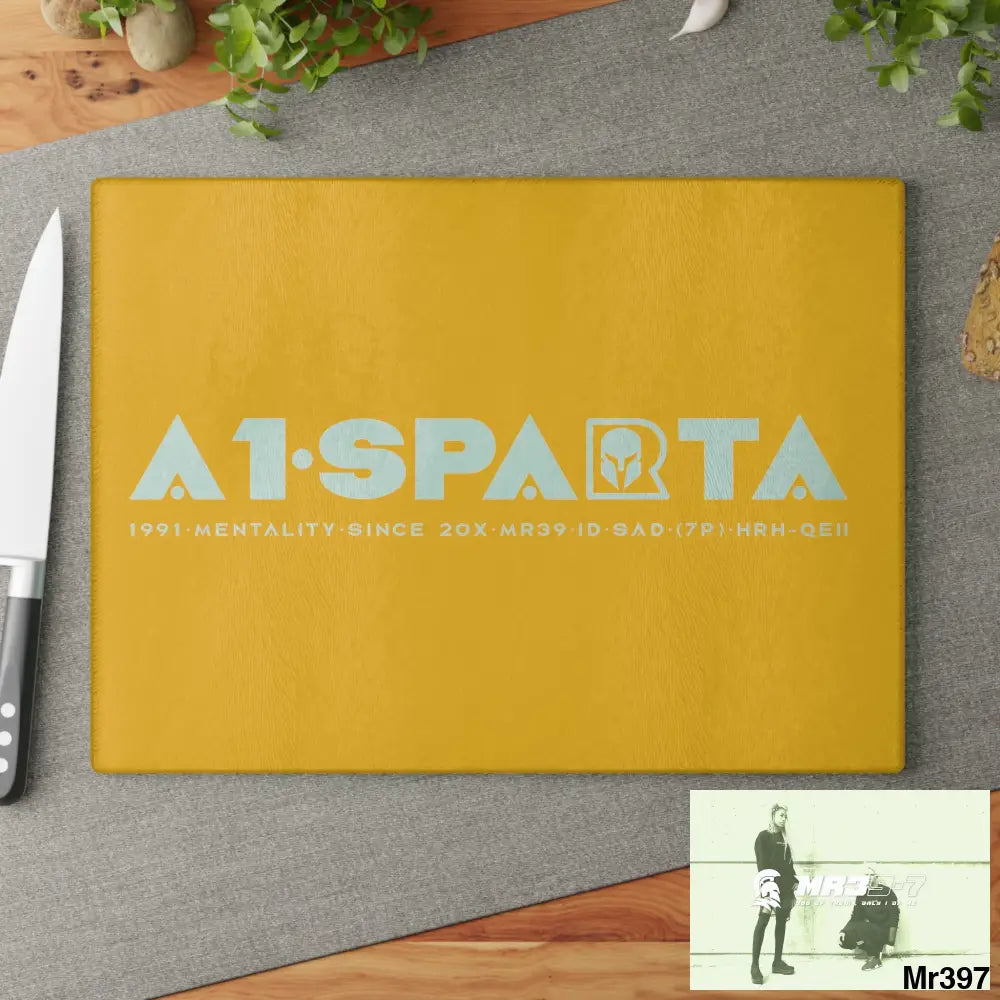A1- Sparta Glass Cutting Board Home Decor