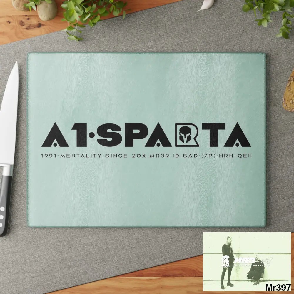 A1- Sparta Glass Cutting Board Home Decor