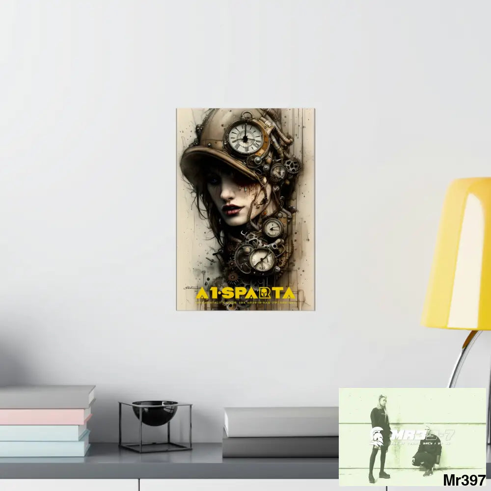 A1-Sparta Gothic Animal Super Resolution Graphic Matte Vertical Posters 11’’ x 16’’ / Matte Poster