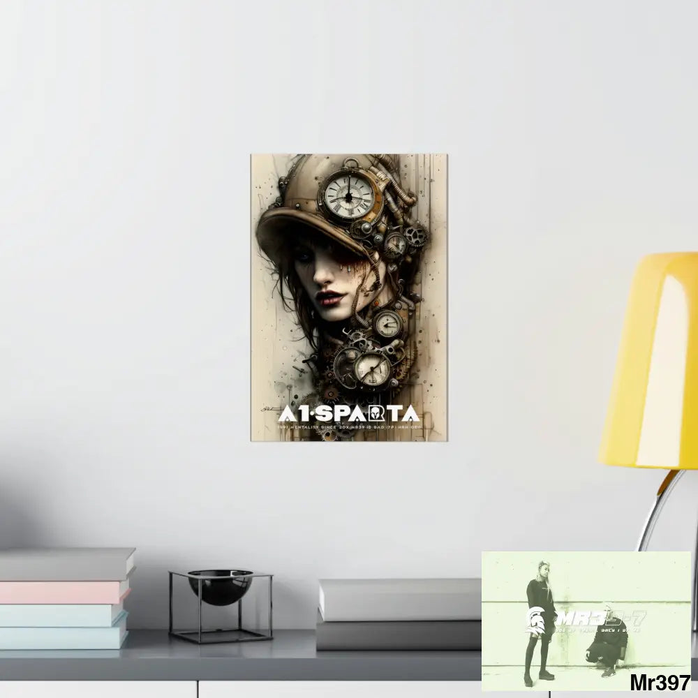 A1-Sparta Gothic Animal Super Resolution Graphic Matte Vertical Posters 11’’ x 16’’ / Matte Poster