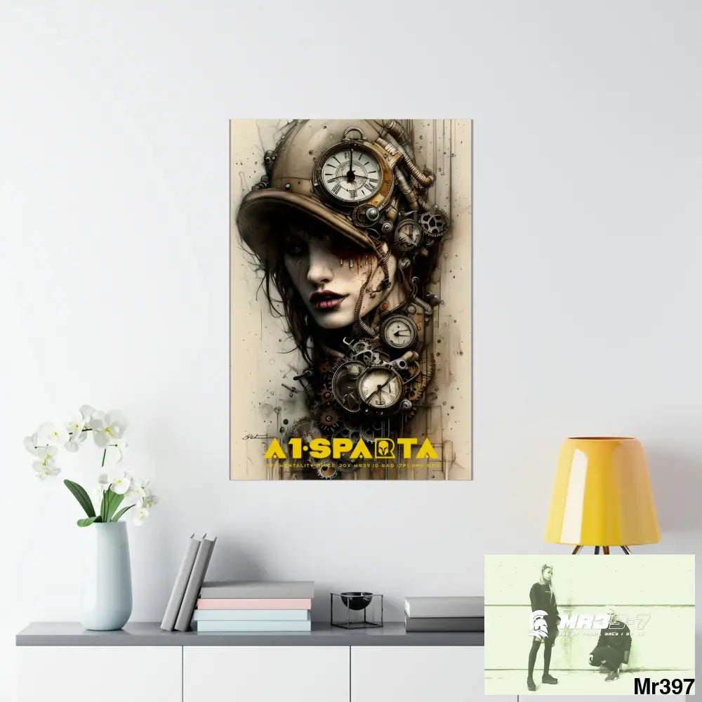 A1-Sparta Gothic Animal Super Resolution Graphic Matte Vertical Posters 27’’ x 40’’ / Matte Poster