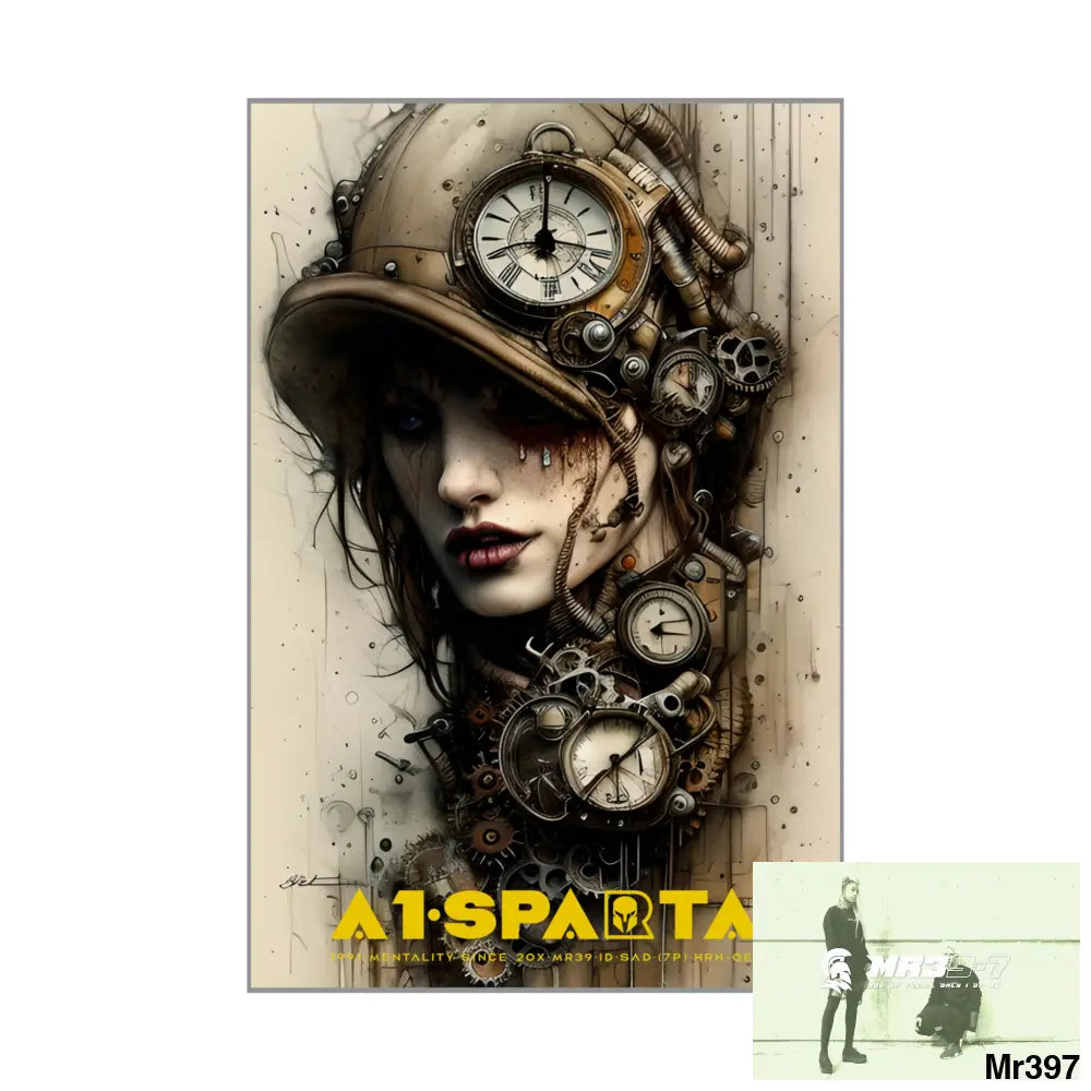 A1-Sparta Gothic Animal Super Resolution Graphic Matte Vertical Posters Poster