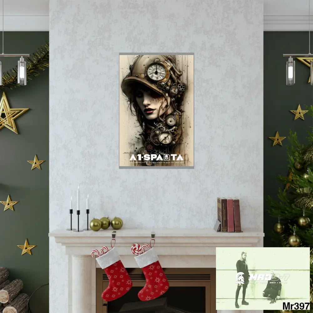 A1-Sparta Gothic Animal Super Resolution Graphic Matte Vertical Posters Poster