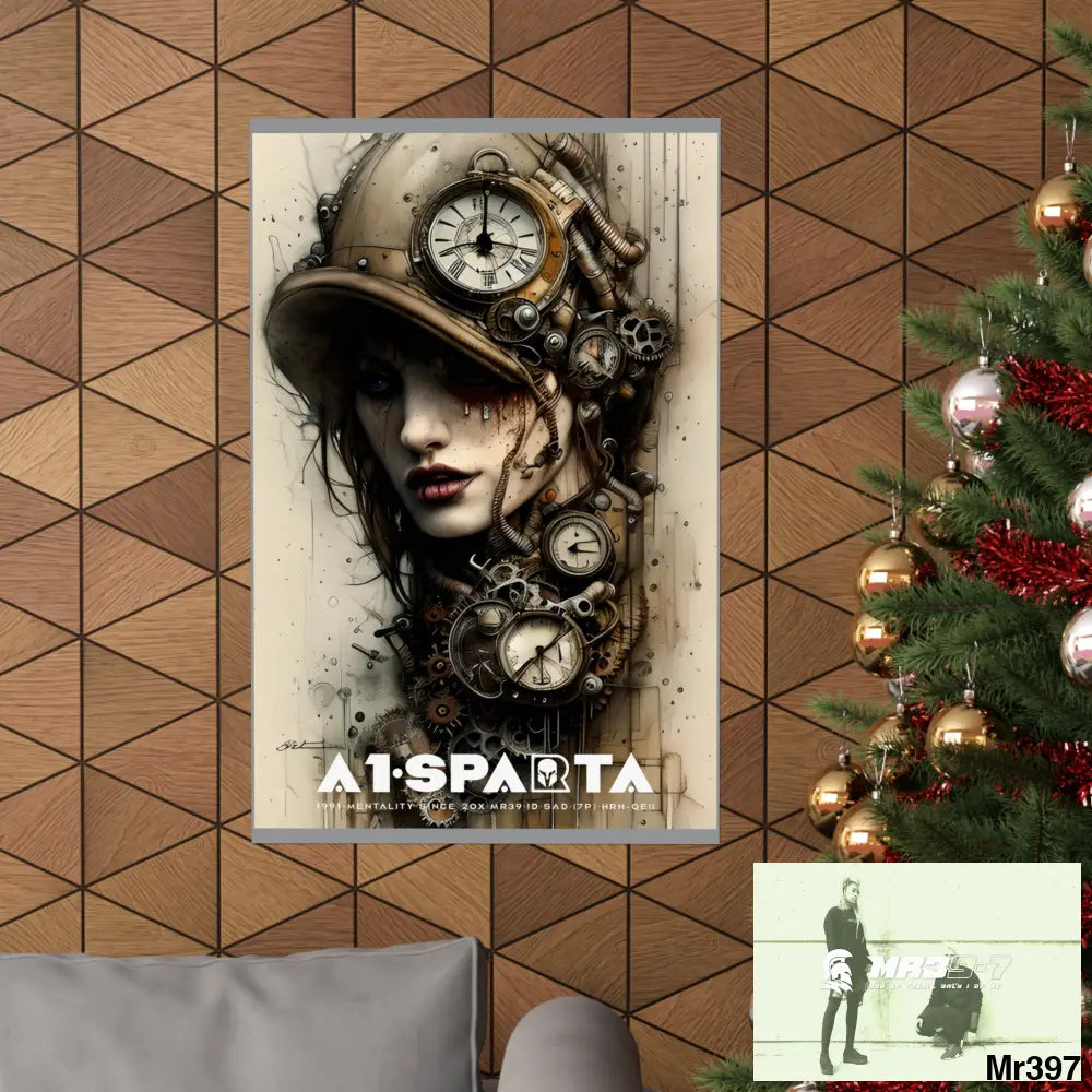 A1-Sparta Gothic Animal Super Resolution Graphic Matte Vertical Posters Poster